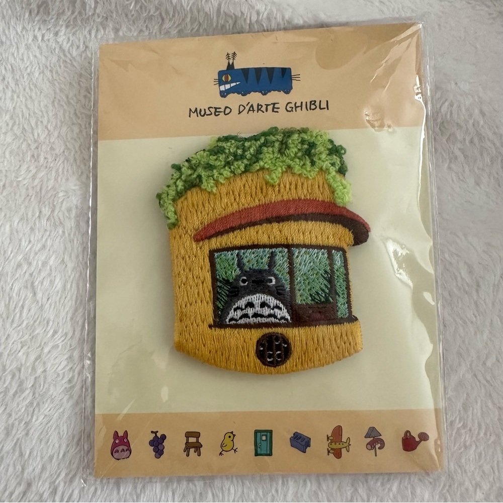 Studio Ghibli Museum Exclusive Totoro Embroidered Brooch Pin